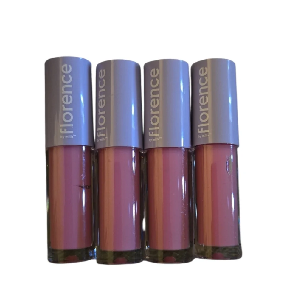 NWOB Florence by Mills Get Glossed Lip Gloss Mellow Mills Light Pink Travel Size